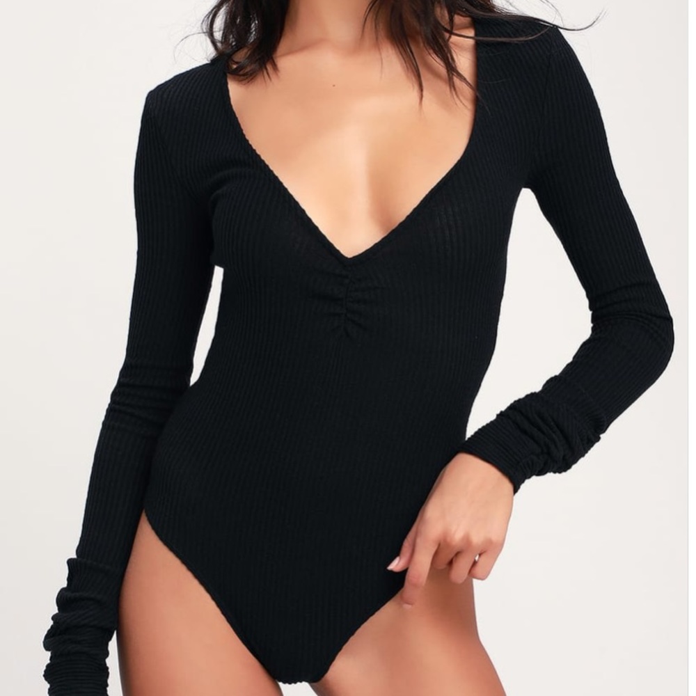 Free People Cozy Up With Me Long Sleeve Bodysuit